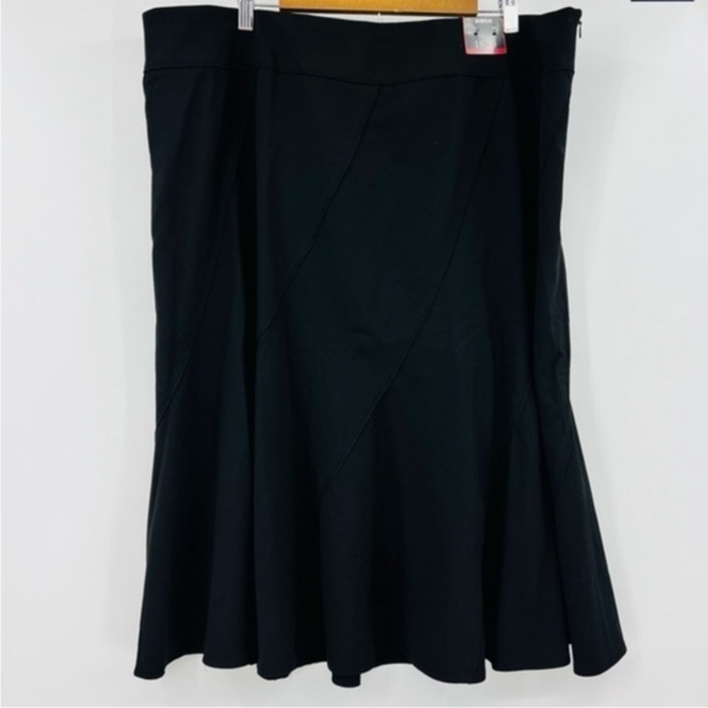 The Avenue Black Trumpet Midi Skirt for Work Church Career Plus Skirt Size 18/20